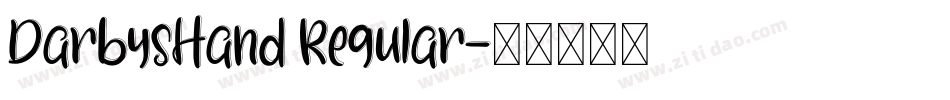 DarbysHand Regular字体转换